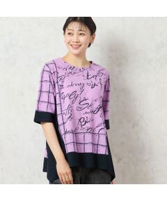 missel / ミゼール カットソー | 【一部店舗限定・洗える・日本製・綿100%】ロゴチェック柄コットンTシャツ