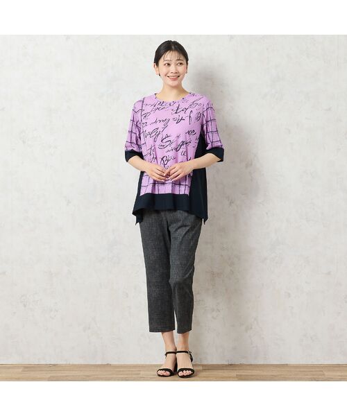 missel / ミゼール カットソー | 【一部店舗限定・洗える・日本製・綿100%】ロゴチェック柄コットンTシャツ | 詳細5