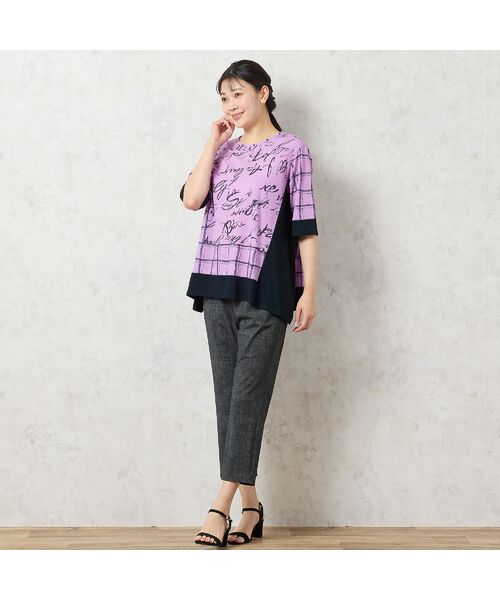 missel / ミゼール カットソー | 【一部店舗限定・洗える・日本製・綿100%】ロゴチェック柄コットンTシャツ | 詳細7