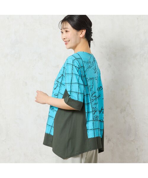 missel / ミゼール カットソー | 【一部店舗限定・洗える・日本製・綿100%】ロゴチェック柄コットンTシャツ | 詳細9