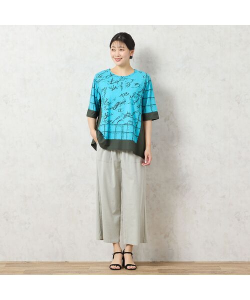 missel / ミゼール カットソー | 【一部店舗限定・洗える・日本製・綿100%】ロゴチェック柄コットンTシャツ | 詳細12