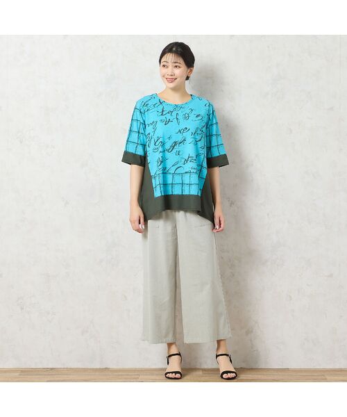 missel / ミゼール カットソー | 【一部店舗限定・洗える・日本製・綿100%】ロゴチェック柄コットンTシャツ | 詳細13