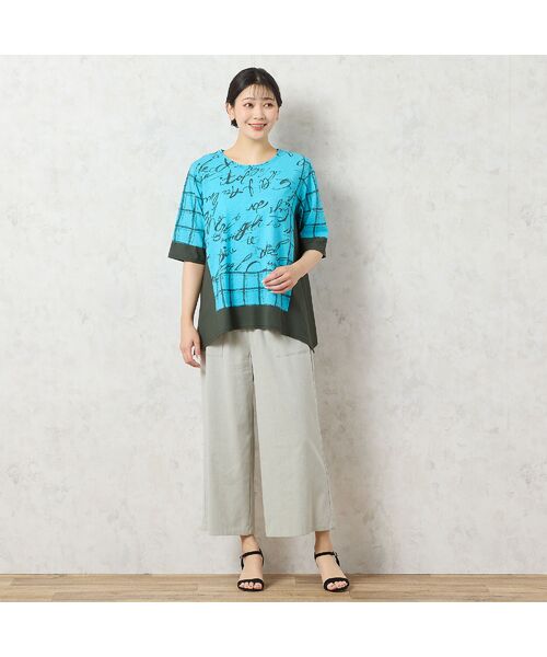 missel / ミゼール カットソー | 【一部店舗限定・洗える・日本製・綿100%】ロゴチェック柄コットンTシャツ | 詳細14