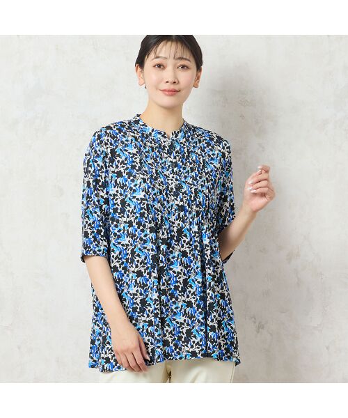 missel / ミゼール カットソー | 【人気デザイン・洗える】リーフ柄ピンタックカットソー | 詳細7