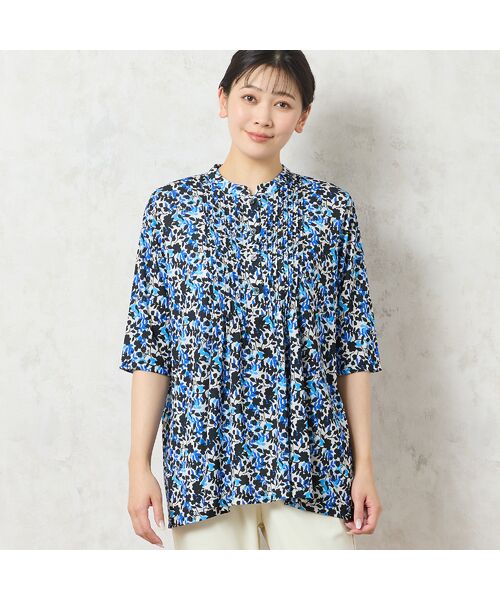 missel / ミゼール カットソー | 【人気デザイン・洗える】リーフ柄ピンタックカットソー | 詳細9