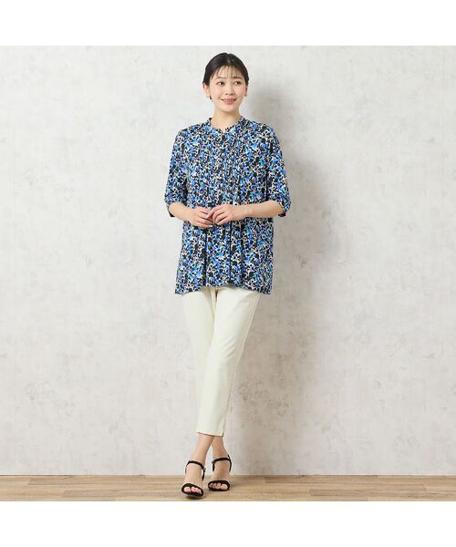 missel / ミゼール カットソー | 【人気デザイン・洗える】リーフ柄ピンタックカットソー | 詳細13