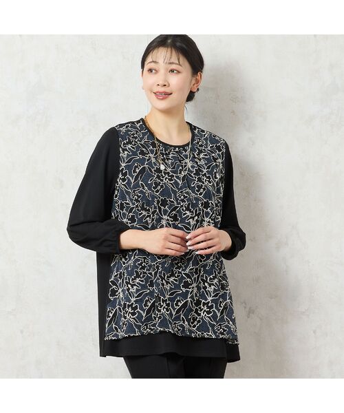 missel / ミゼール カットソー | 【洗える・3L/4Lサイズあり】チュール刺繍カットソー | 詳細3