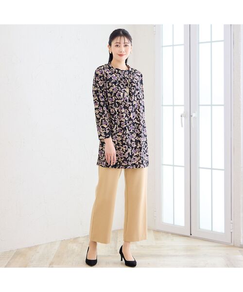 missel / ミゼール カットソー | 【日本製・3L/4Lサイズあり】チュールプリントチュニック | 詳細8