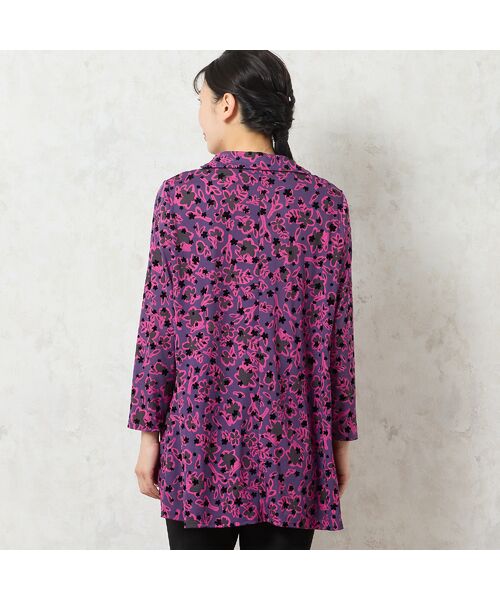 missel / ミゼール カットソー | 【日本製・3L/4Lサイズあり】チュールプリントチュニック | 詳細11