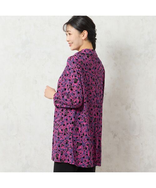 missel / ミゼール カットソー | 【日本製・3L/4Lサイズあり】チュールプリントチュニック | 詳細12