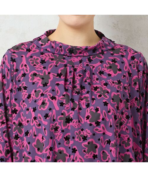 missel / ミゼール カットソー | 【日本製・3L/4Lサイズあり】チュールプリントチュニック | 詳細13