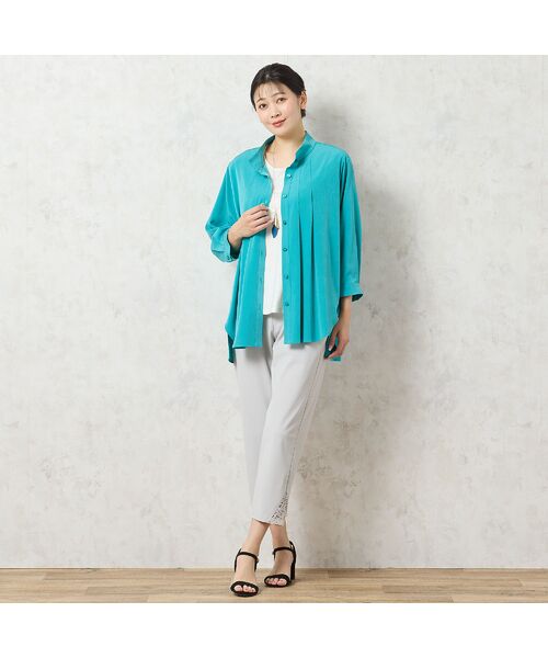 missel / ミゼール シャツ・ブラウス | 【洗える・接触冷感】Soalonタックフレアシャツ | 詳細13