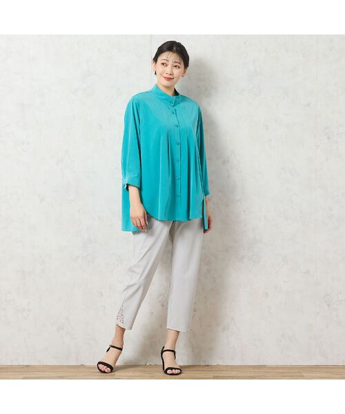 missel / ミゼール シャツ・ブラウス | 【洗える・接触冷感】Soalonタックフレアシャツ | 詳細14