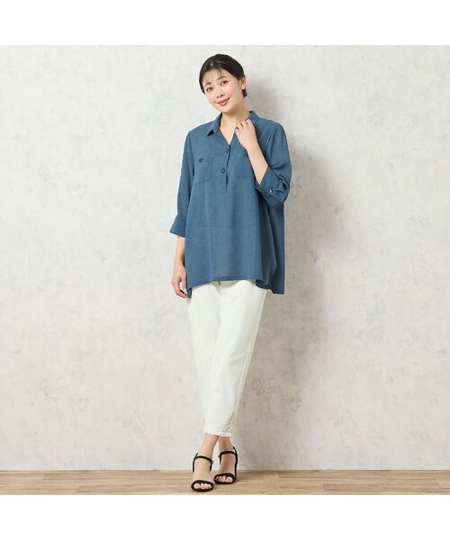 missel / ミゼール シャツ・ブラウス | 【洗える・接触冷感】スキッパーブラウス | 詳細6