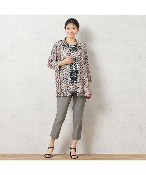 missel / ミゼール シャツ・ブラウス | 【洗える・アンサンブル可能】幾何柄チュールシャツ | 詳細9