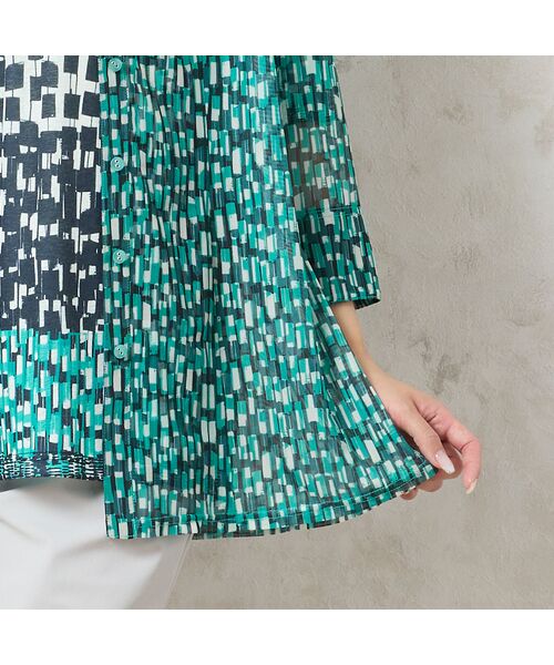 missel / ミゼール シャツ・ブラウス | 【洗える・アンサンブル可能】幾何柄チュールシャツ | 詳細18