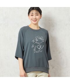 missel / ミゼール カットソー | 【洗える】フェイスプリントプルオーバー