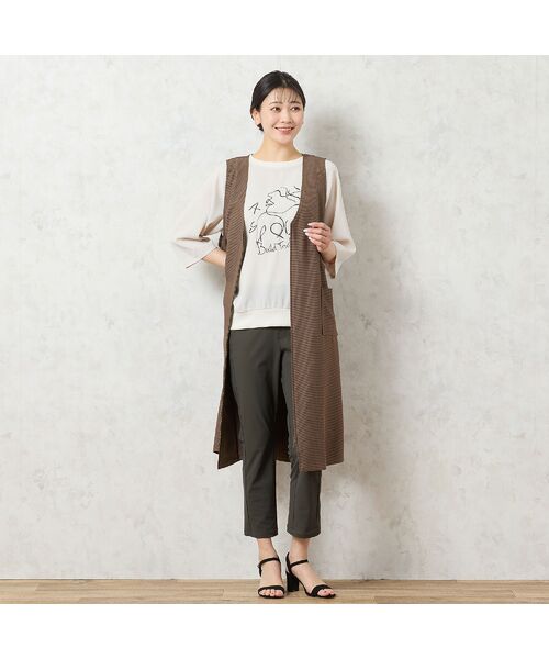 missel / ミゼール カットソー | 【洗える】フェイスプリントプルオーバー | 詳細10