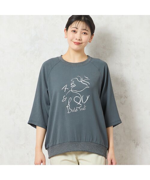 missel / ミゼール カットソー | 【洗える】フェイスプリントプルオーバー | 詳細13