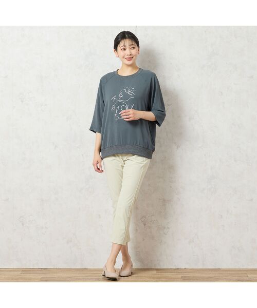 missel / ミゼール カットソー | 【洗える】フェイスプリントプルオーバー | 詳細17