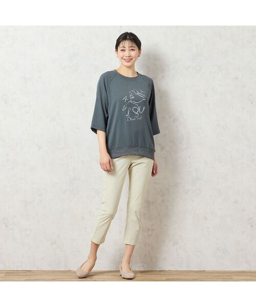 missel / ミゼール カットソー | 【洗える】フェイスプリントプルオーバー | 詳細19