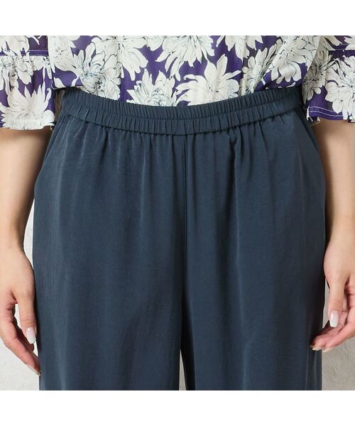 missel / ミゼール ショート・ハーフ・半端丈パンツ | 【洗える・接触冷感】Soalon裾ボタンワイドパンツ | 詳細3