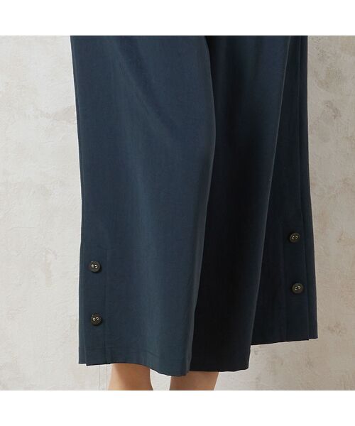 missel / ミゼール ショート・ハーフ・半端丈パンツ | 【洗える・接触冷感】Soalon裾ボタンワイドパンツ | 詳細4