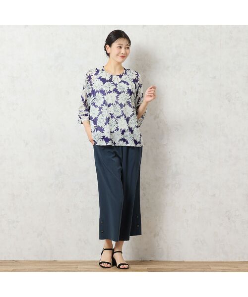 missel / ミゼール ショート・ハーフ・半端丈パンツ | 【洗える・接触冷感】Soalon裾ボタンワイドパンツ | 詳細6