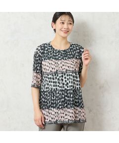 missel / ミゼール カットソー | 【洗える・アンサンブル可能】幾何柄Tシャツ