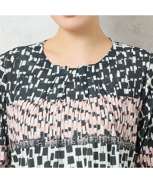 missel / ミゼール カットソー | 【洗える・アンサンブル可能】幾何柄Tシャツ | 詳細2