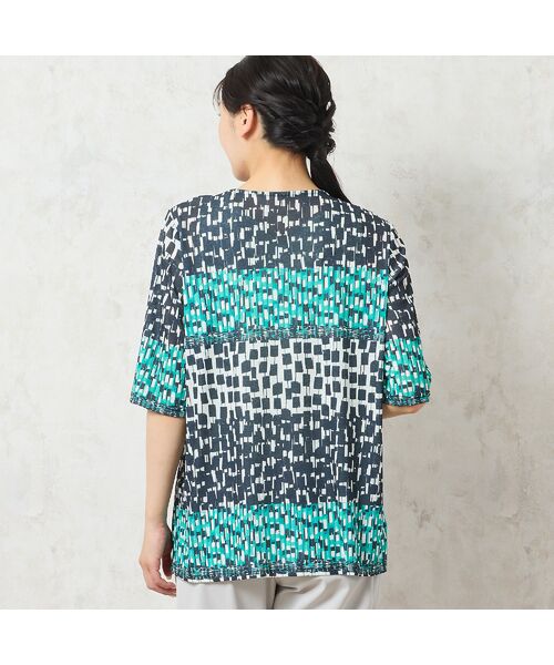 missel / ミゼール カットソー | 【洗える・アンサンブル可能】幾何柄Tシャツ | 詳細8