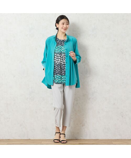 missel / ミゼール カットソー | 【洗える・アンサンブル可能】幾何柄Tシャツ | 詳細17