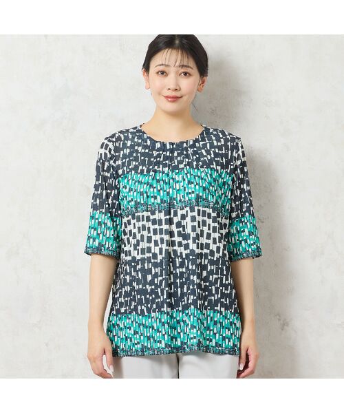 missel / ミゼール カットソー | 【洗える・アンサンブル可能】幾何柄Tシャツ | 詳細9