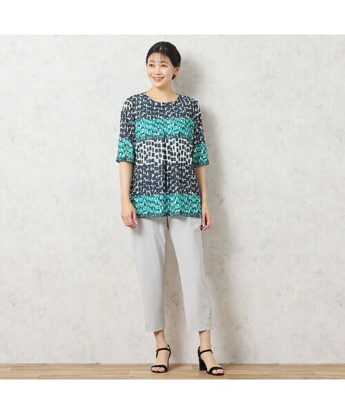 missel / ミゼール カットソー | 【洗える・アンサンブル可能】幾何柄Tシャツ | 詳細13