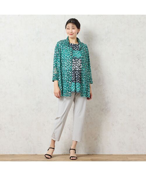 missel / ミゼール カットソー | 【洗える・アンサンブル可能】幾何柄Tシャツ | 詳細16