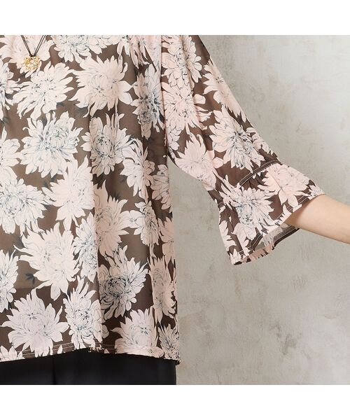 missel / ミゼール シャツ・ブラウス | 【洗える・日本製】花柄チュールブラウス | 詳細3