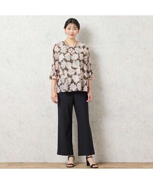 missel / ミゼール シャツ・ブラウス | 【洗える・日本製】花柄チュールブラウス | 詳細5
