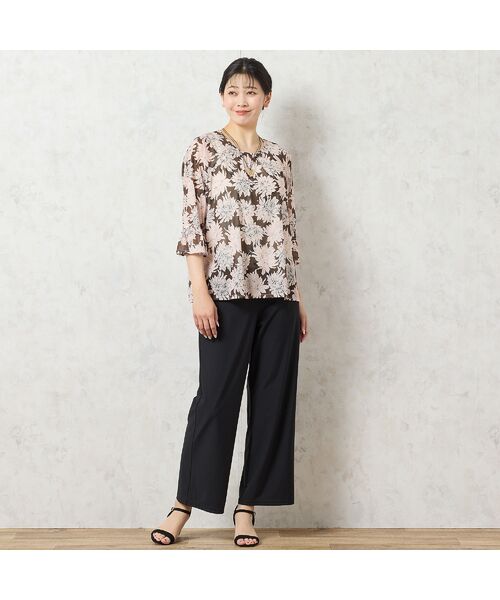 missel / ミゼール シャツ・ブラウス | 【洗える・日本製】花柄チュールブラウス | 詳細7