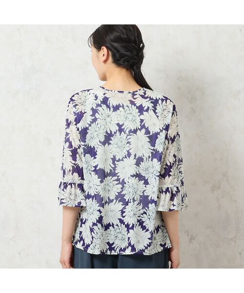 missel / ミゼール シャツ・ブラウス | 【洗える・日本製】花柄チュールブラウス | 詳細8