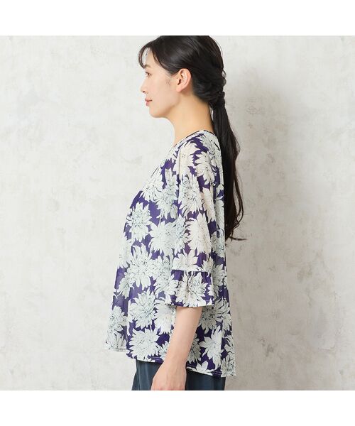 missel / ミゼール シャツ・ブラウス | 【洗える・日本製】花柄チュールブラウス | 詳細9