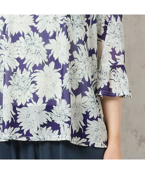 missel / ミゼール シャツ・ブラウス | 【洗える・日本製】花柄チュールブラウス | 詳細12