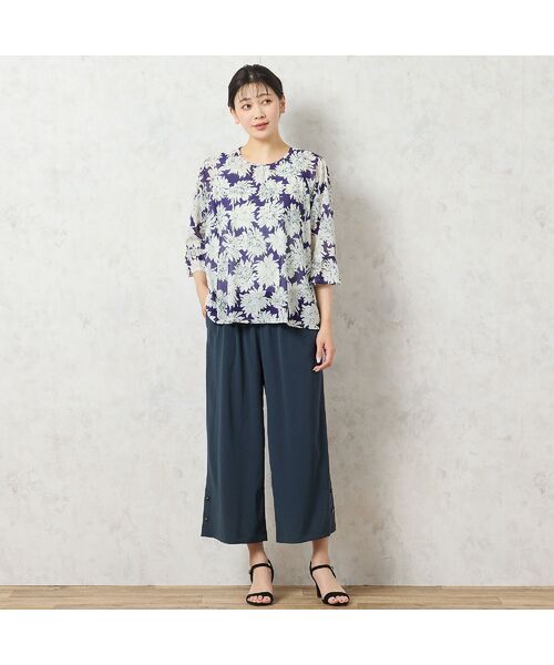 missel / ミゼール シャツ・ブラウス | 【洗える・日本製】花柄チュールブラウス | 詳細15