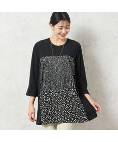 missel / ミゼール カットソー | 【洗える・3L/4Lサイズあり】ドットプリーツチュニック