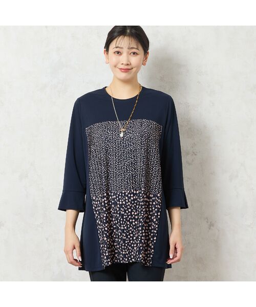 missel / ミゼール カットソー | 【洗える・3L/4Lサイズあり】ドットプリーツチュニック | 詳細2
