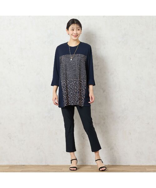 missel / ミゼール カットソー | 【洗える・3L/4Lサイズあり】ドットプリーツチュニック | 詳細5