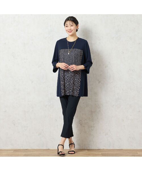 missel / ミゼール カットソー | 【洗える・3L/4Lサイズあり】ドットプリーツチュニック | 詳細6