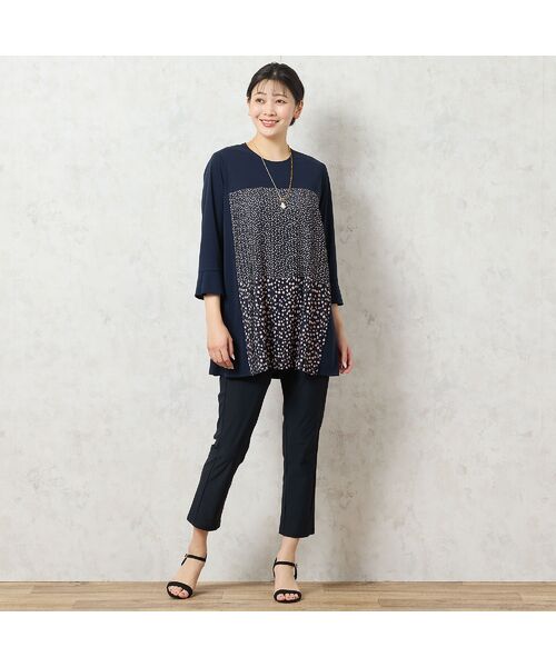 missel / ミゼール カットソー | 【洗える・3L/4Lサイズあり】ドットプリーツチュニック | 詳細7