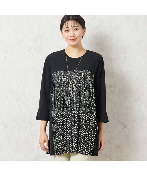 missel / ミゼール カットソー | 【洗える・3L/4Lサイズあり】ドットプリーツチュニック | 詳細8