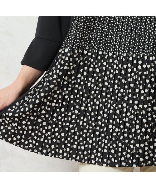 missel / ミゼール カットソー | 【洗える・3L/4Lサイズあり】ドットプリーツチュニック | 詳細11