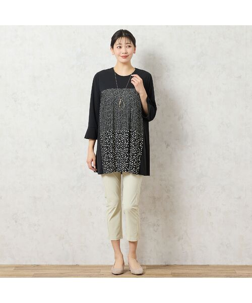 missel / ミゼール カットソー | 【洗える・3L/4Lサイズあり】ドットプリーツチュニック | 詳細13